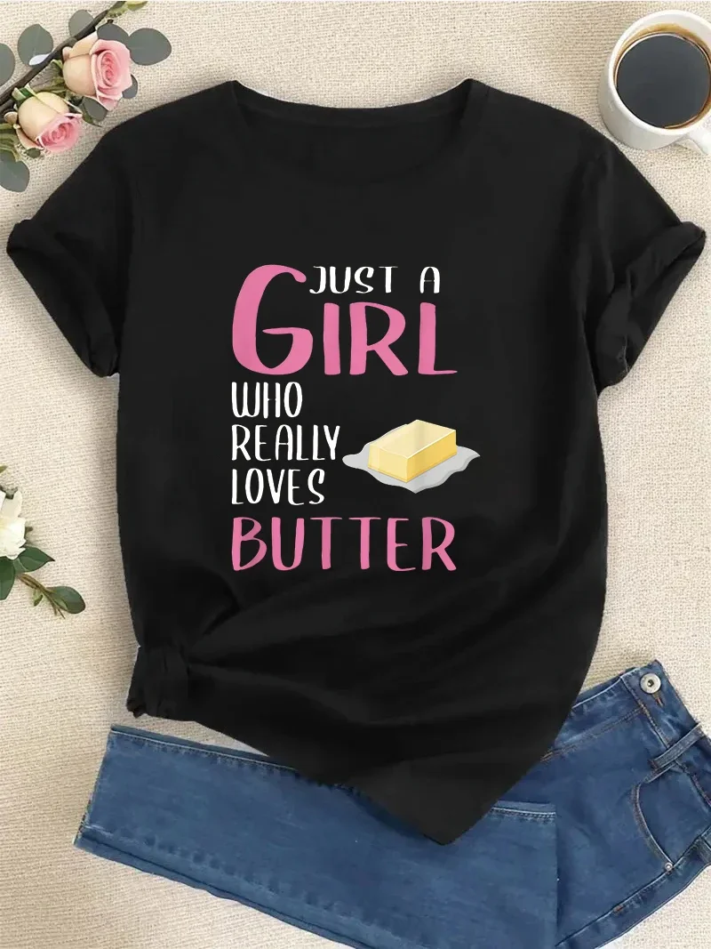 T-shirt à manches courtes pour femmes, cadeau de poupée drôle, cette fille aime vraiment la poupée, été, nouveau, haut à la mode