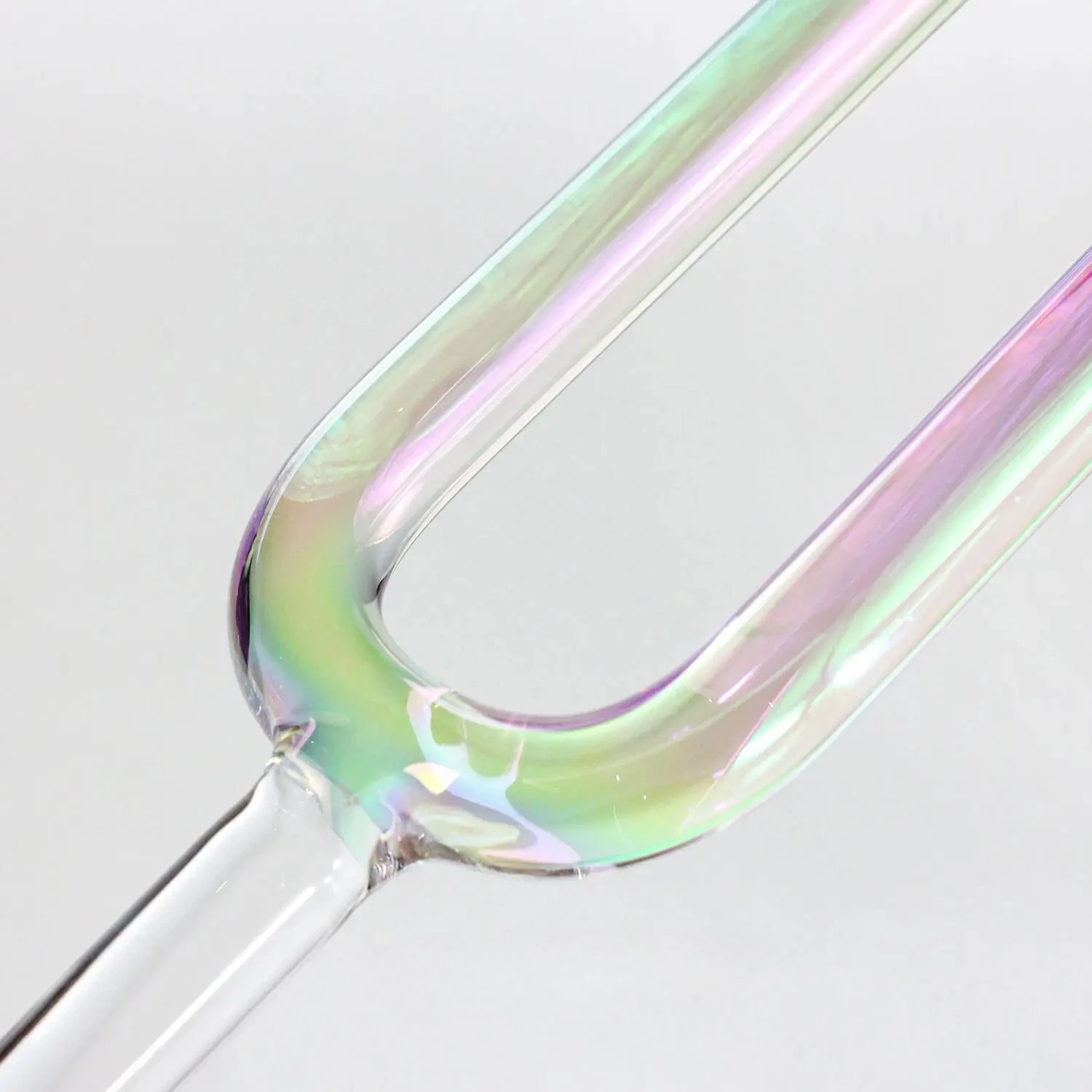 YUN QI QING YIN 10MM Chakras Tuned 1Pc Colorful Quartz Crystal Tuning Fork Sound Bath Meditation Music Therapy Healing Percussion Instrument