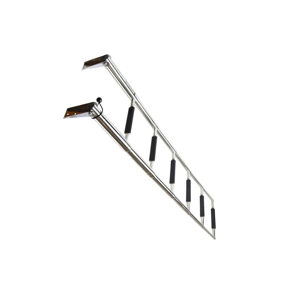304 Stainless Steel 2 3 4 5 6 Step Over Platform Boat Ladder Telescoping Boat Ladder Boat Steps