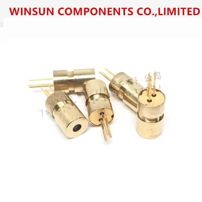 (10piece)Industrial grade laser module 6mm red dot external adjustment 3-pin laser tube laser head 650nm 5mw