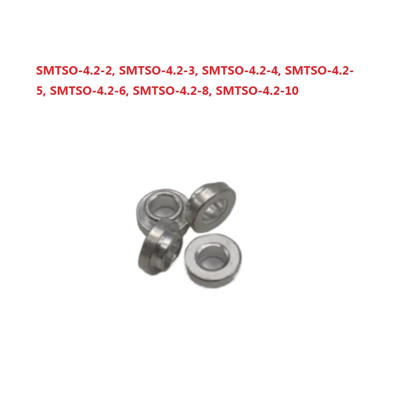 Imagem -03 - Surface Mount Tuercas Aço ou Latão Estanhado Cobre Motherboard Espaçadores Smt Patch Weld Nuts Standoff pc Smtso4.22