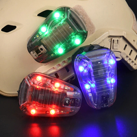 Outdoor Sports Helmet Light with Multi-Color Strobe Signal (Blue/Green/Red/IR), Perfect for Survival, Safety & Night Activities