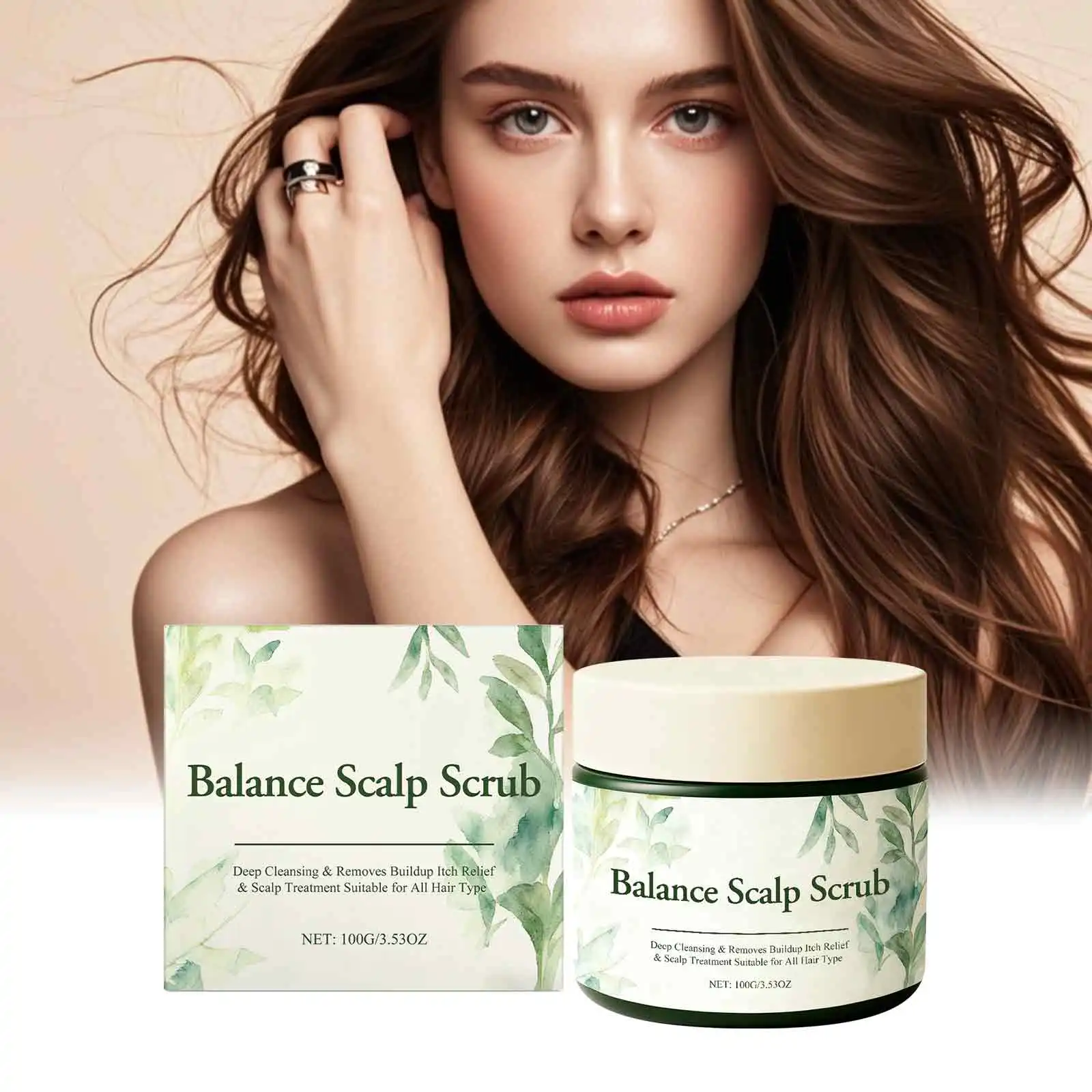 

Plant Extract Scalp Cleansing Scrub Relieve Scalp Discomfort Deeply Clean Hair Follicles Oil Control Dandruff Removing Scrubs