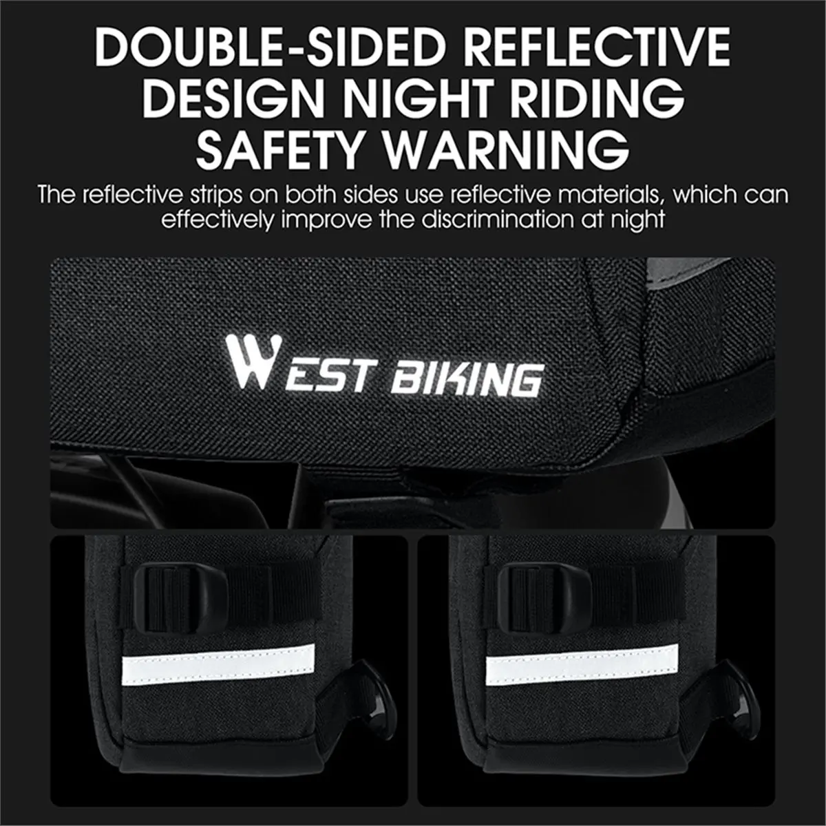 

Многофункциональная сумка на руль велосипеда AD10 WEST BIKING, 6.2 л, большая вместимость, для шоссейного велосипеда, на раму, на плечо, аксессуары для велоспорта