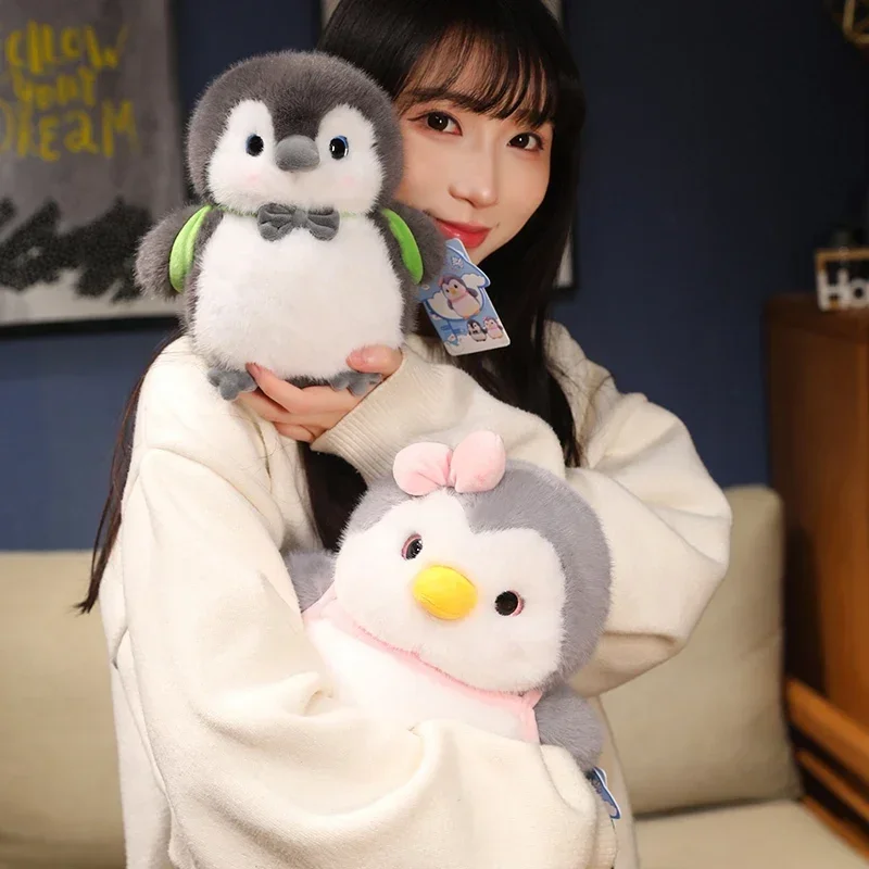 カワイイハガブルペンギンぬいぐるみ、ぬいぐるみ、バックパックを運ぶ、柔らかい枕、ベビー人形、誕生日プレゼント、カップル