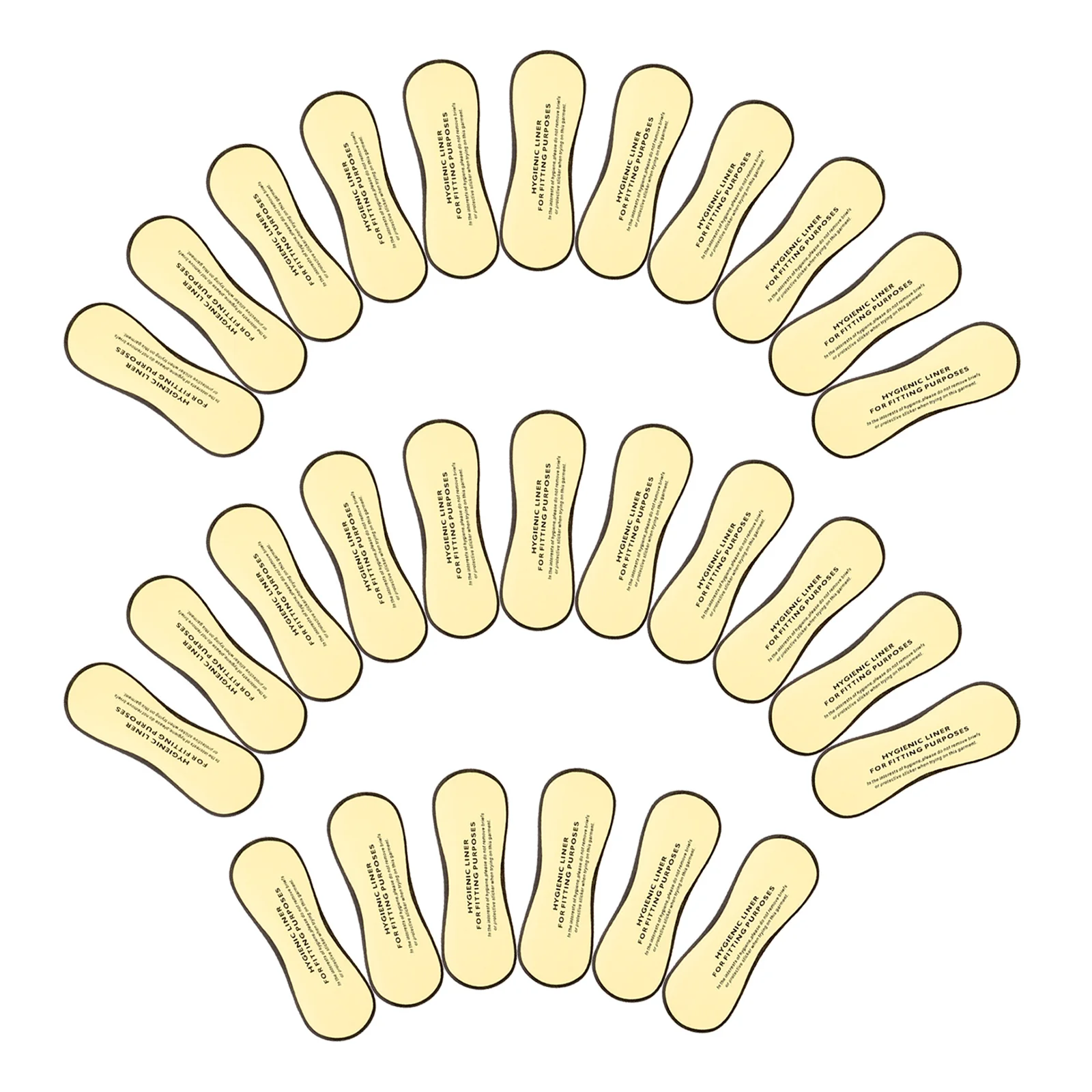 สติกเกอร์ชุดว่ายน้ำที่ถูกสุขอนามัยสำหรับป้องกันชุดชั้นในพีวีซีแบบใสมีกาวในตัว50ชิ้น