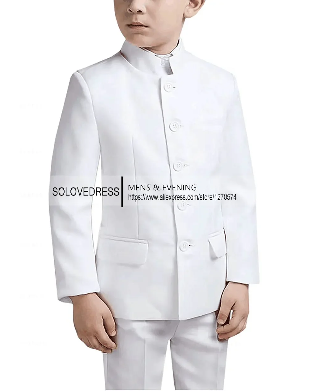 

Formal Boys Suit Spring Autumn Child Wedding Party Performance Costume Kids(Blazer+Pants) Clothes Set