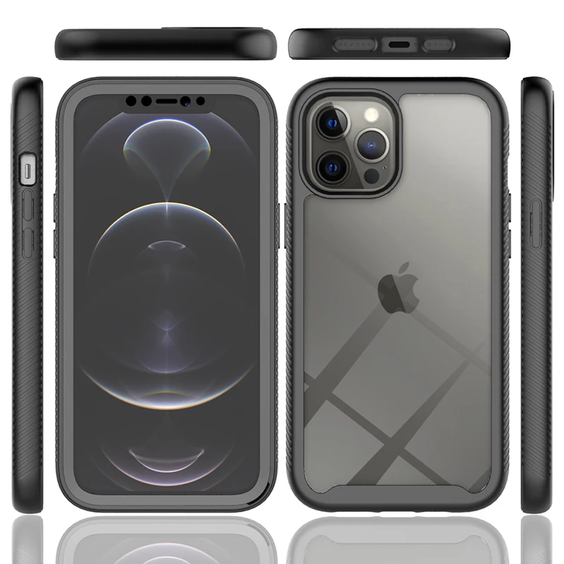Etui z pełnym zabezpieczeniem 360 stopni, z paskiem na szyję i osłoną ekranu do iPhone 17E 16 15 14 Plus 11 12 13 MINI 17 Pro Max Air 16E, odporne na wstrząsy. — zdjęcie produktu 6