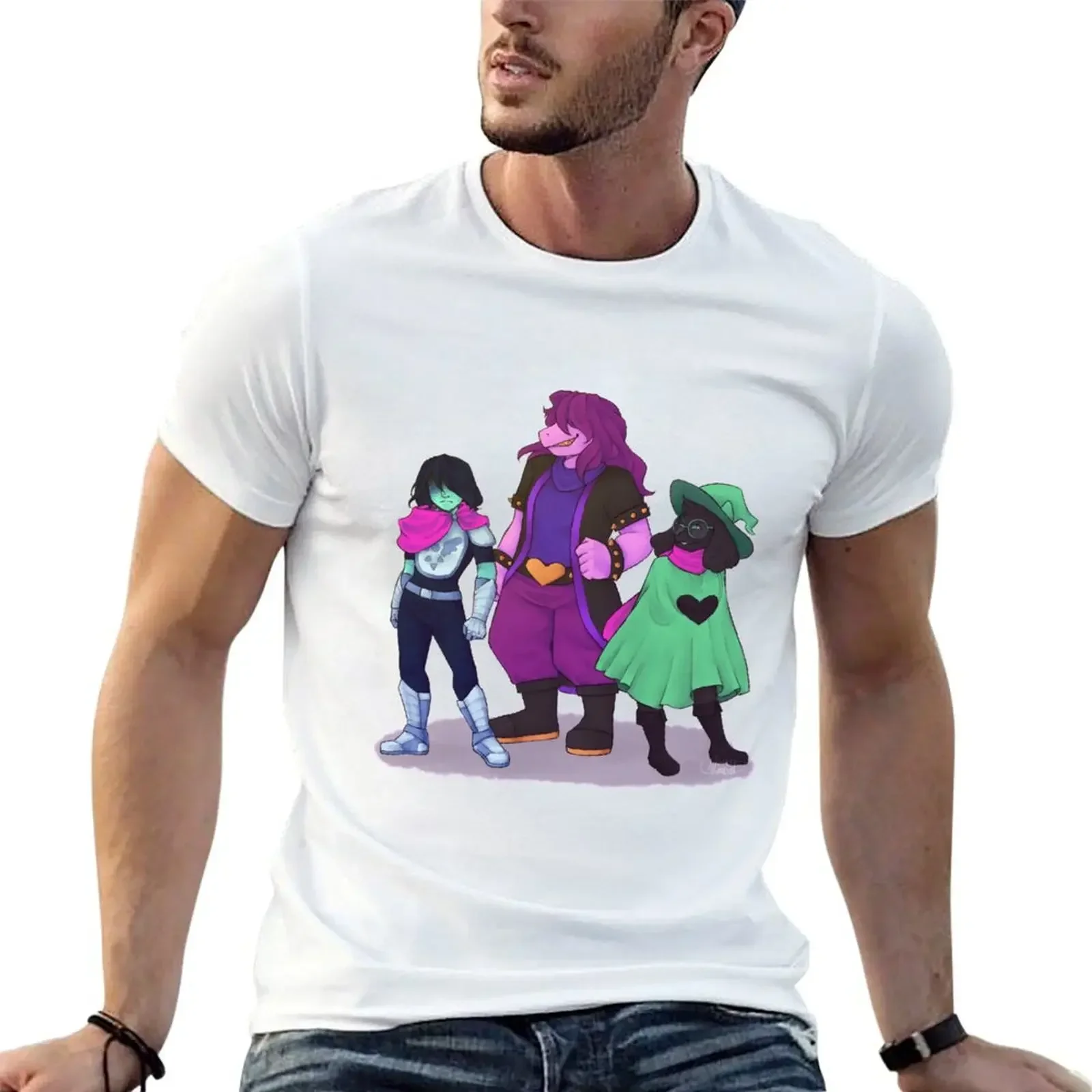 Kris Ralsei and Susie - Deltarune T-Shirt oversized custom shirt shirts graphic tee fitted t shirts for men