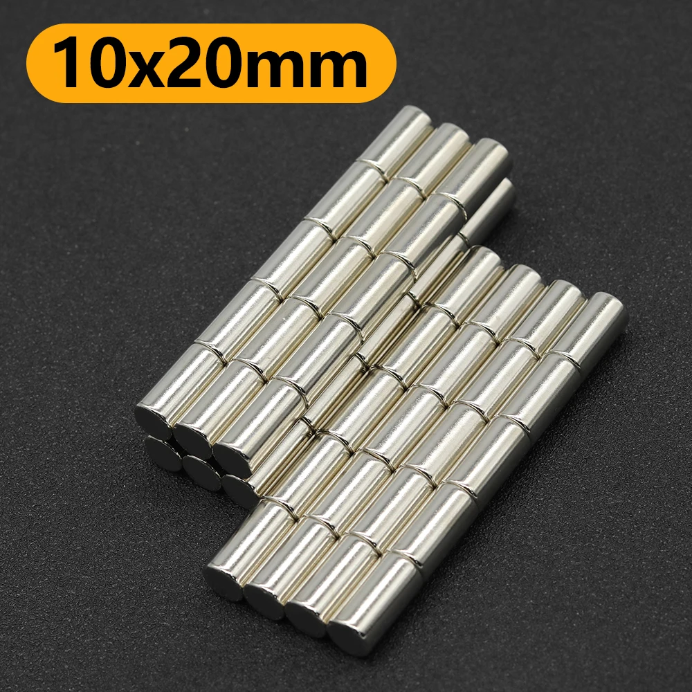 

1~50Pcs 10mm x 20mm N35 NdFeB Round Magnet Super Powerful Neodymium Magnets Strong Permanent Magnetic imanes Disc 10x20