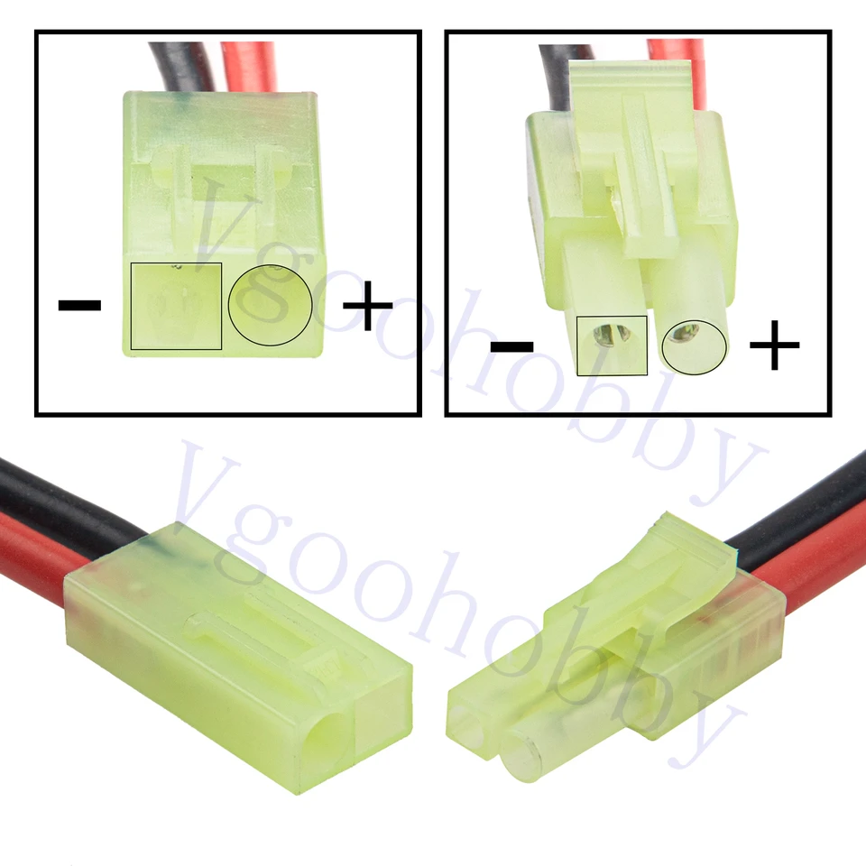Cable Adaptador T Plug Hembra/Macho A Tamiya Macho/Hembra – 14 AWG Para Baterías RC Y Cargadores