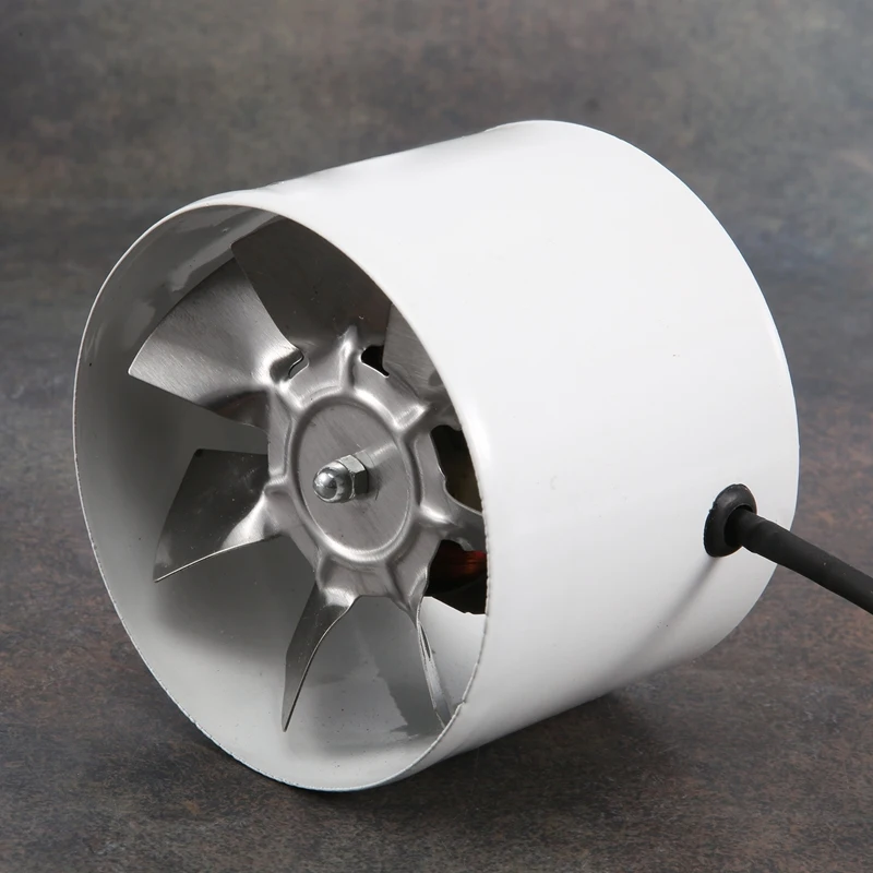 ABHU-ventilador de conducto en línea de 220V, ventilador de escape de refuerzo, Ventilación de refrigeración de aire, blanco