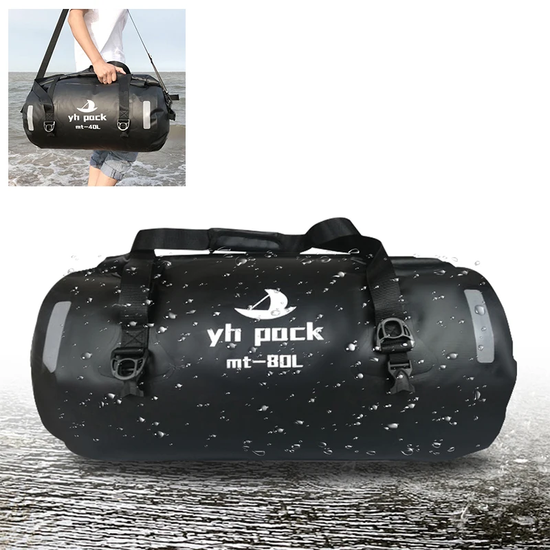 Waterproof Motorcycle Bag For K-TM 1290 BMW Yamaha 40/80L Large Capacity Outing Storage Package Moto Luggage Tailpack