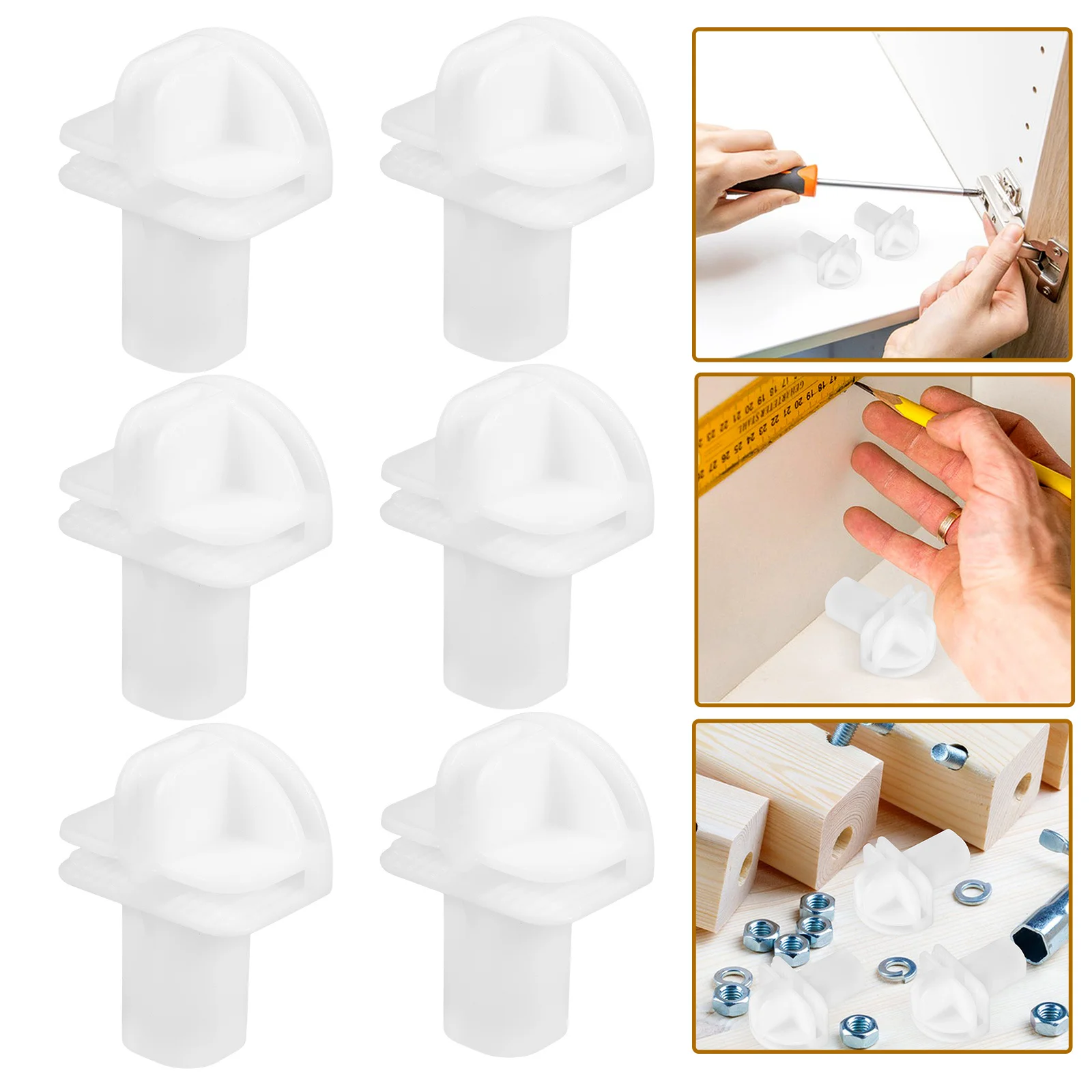 

8Pcs Plastic Closet Connectors Wire Cube Connectors Modular Shelving Assembly Buckles for Storage Organizer DIY Use