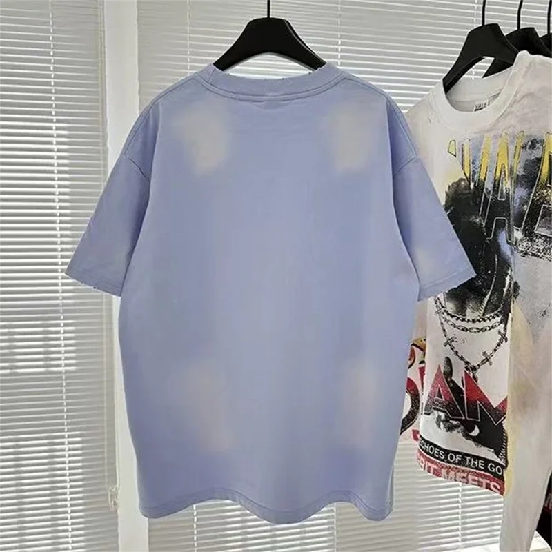 

Мужские футболки с надписью Hot Drill VALLEY, американские хип-хоп футболки из чистого хлопка Vale, большие футболки с короткими рукавами