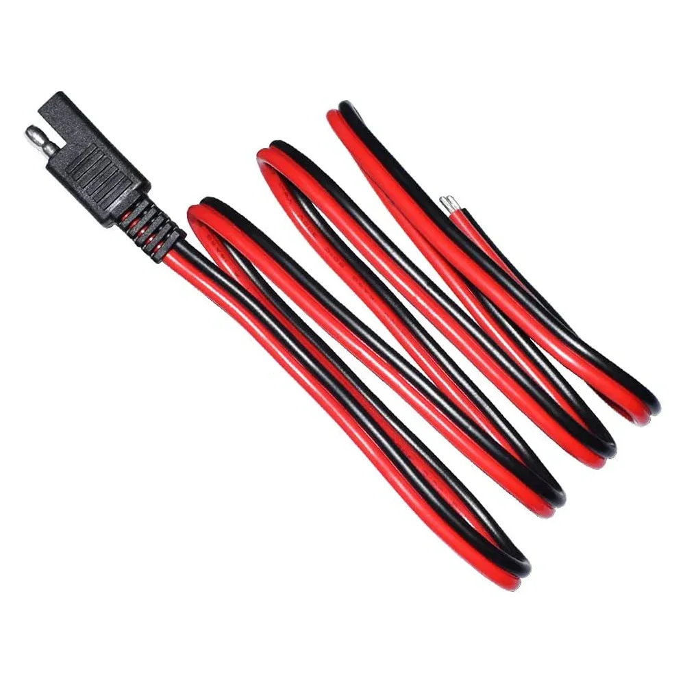 SAE Extension Cable Quick Connect Disconnect SAE Cable Wire Harness 14AWG 100CM for Automotive RV Motorcycle Solar Panel