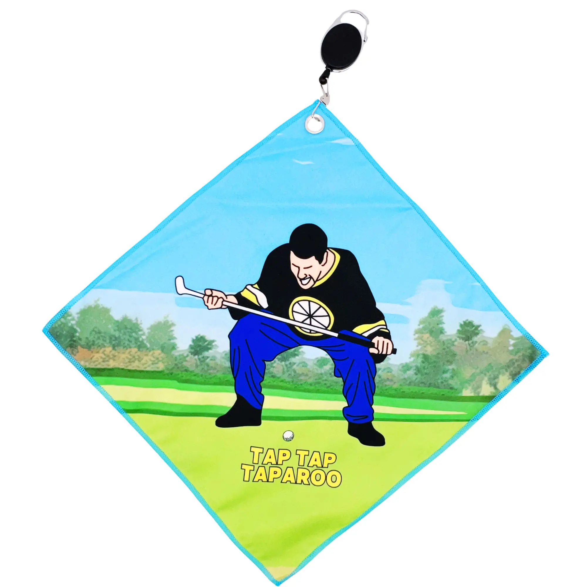 New Style Premium Golf Towel With Happy Gilmore Design Double Sided Print Golf accessories Super Absorbent Quick Dry  Cleaning