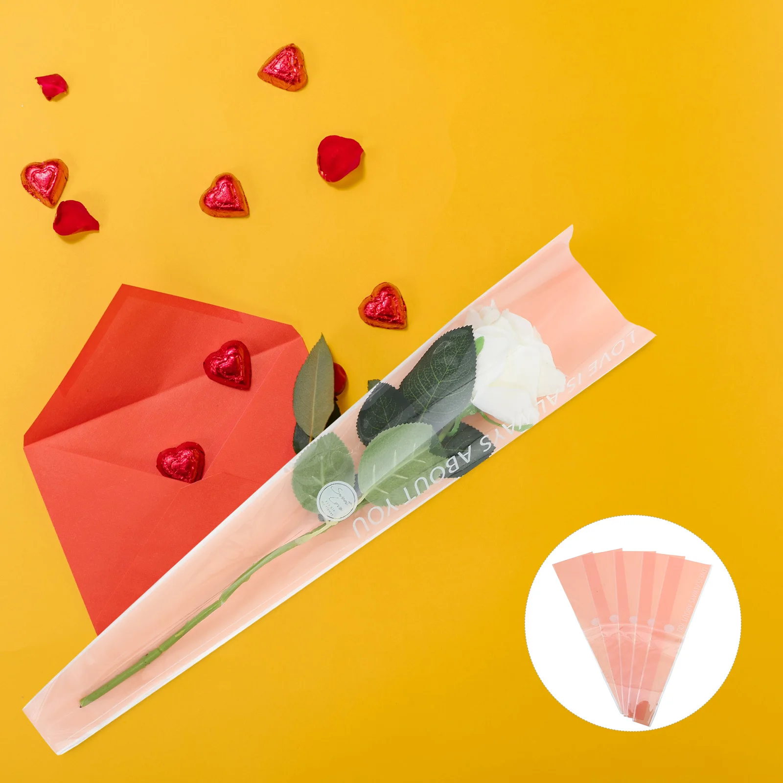 100 قطعة من أغطية باقة أنيقة لتغليف الزهور المتينة لمختلف المناسبات والمهرجانات وأكمام تعبئة الزهور #5