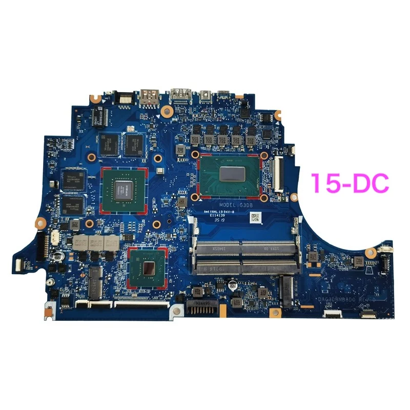 

Suitable For HP OMEN 15-DC Laptop Motherboard L58772-601 L58772-001 DAG3DBMB8D0 Mainboard 100% Tested OK Fully Work