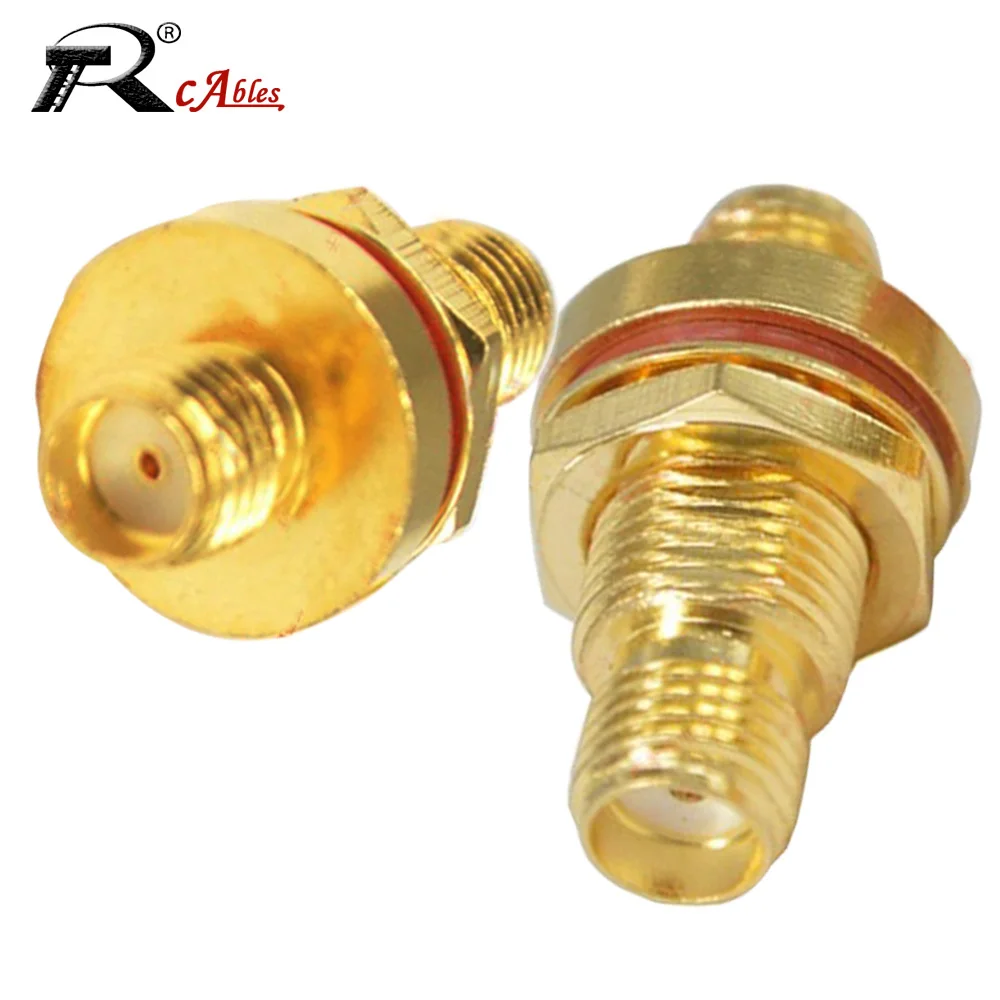 1PC RF Coaxial Adapter SMA Female Mastering Waterproof Connector AP Through Wall PCB GPRS GSM 3G 4G 5G Dual Pass Through