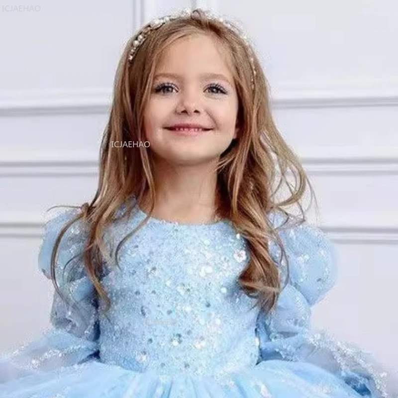 

Kids Flower Girl Wedding Dress Princess Party Gown Birthday Pageant Formal Evening Children Dresses Clothes Piano Performance