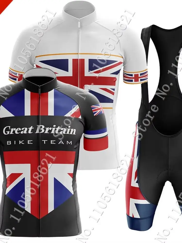 AliExpress NONE GB Cycling Jersey 2026 Great Britain Set Summer Mens Cycling Short Sleeve Road Race Bike Shirts Suit Shorts MTB Maillot