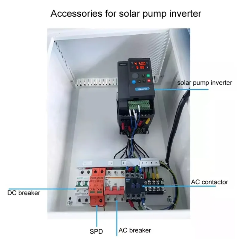 Low Cost 1.5KW Solar VFD AC 220V Solar Water Pump Inverter for 2 Water Pump Home Agricultural Use