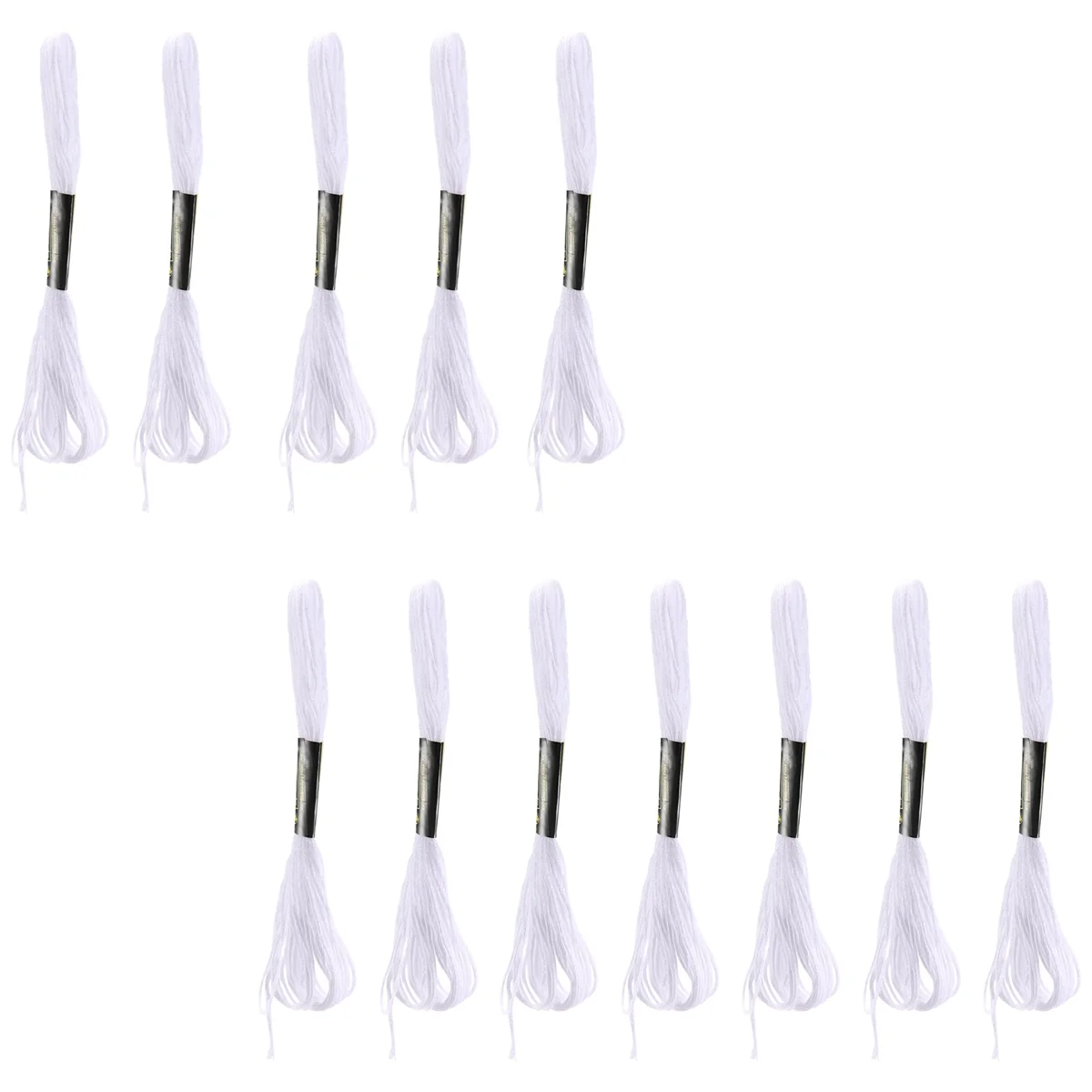 เป็นมิตรกับสิ่งแวดล้อม 12x White Anchor Cross เข็มผ้าฝ้ายเย็บปักถักร้อยไหมขัดฟัน Skeins เย็บหัตถกรรม