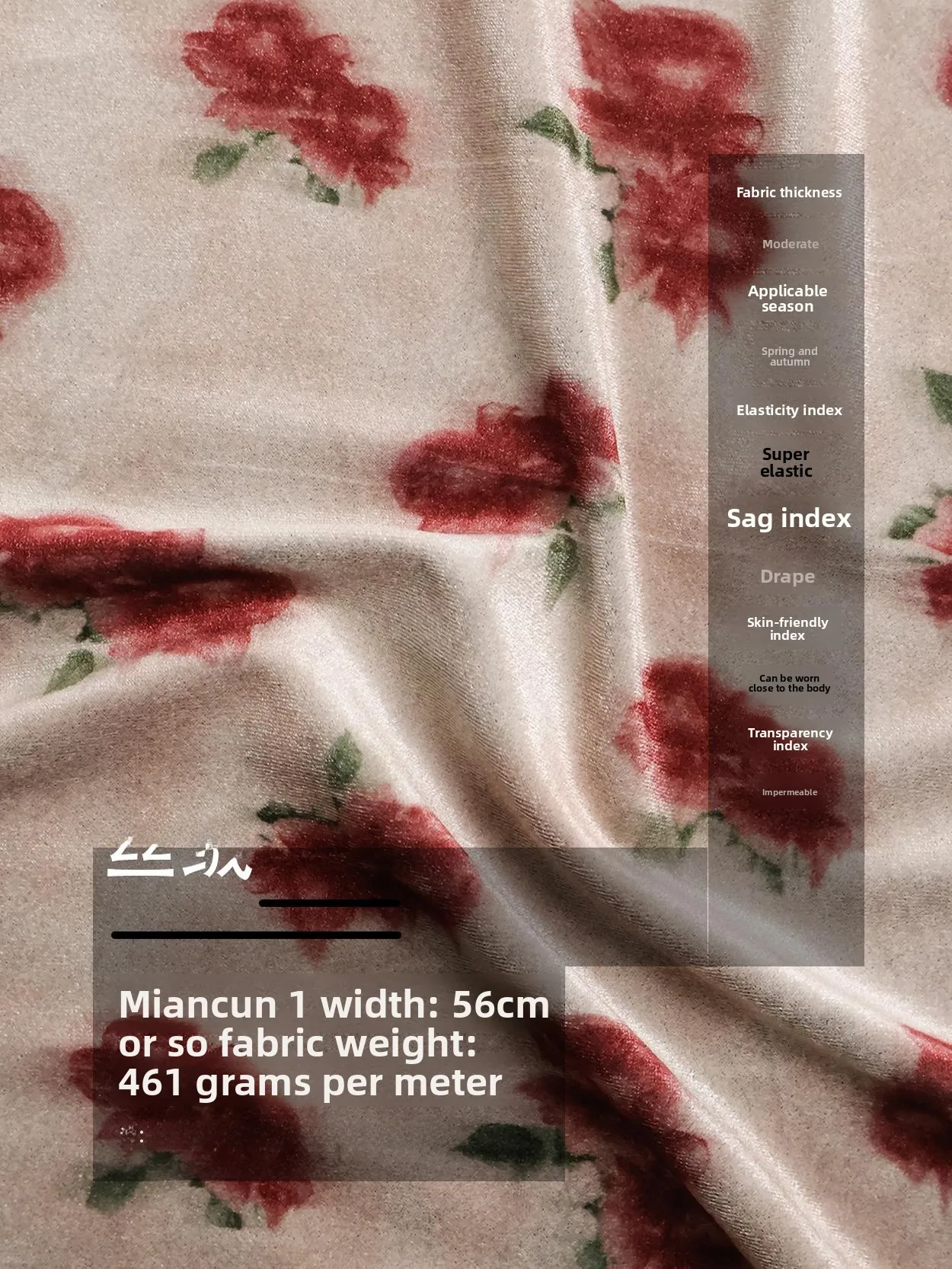 

Glossy Drapey Velvet Fabric with Rose Print Elastic Diamond Velvet for irt ing Chinese Sle Home Fabric DIY Crts