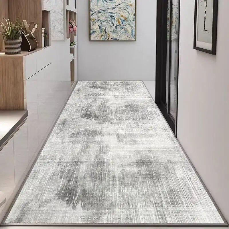 

Abstract Easy Clean Long Carpets Modern Household Corridor Rugs Hotel Home Hallway Rug Anti Slip Lobby Aisle Floor Mat Washable