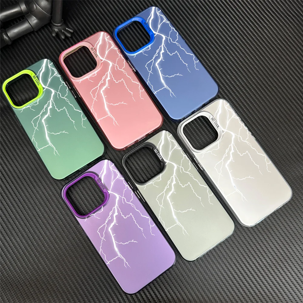 Thunder Flash Lightning Strike CSGO Phone Case For Samsung Galaxy S24 S23 S22 S21 Plus Ultra S20 FE A55 A54 A53 A52 IMD Laser