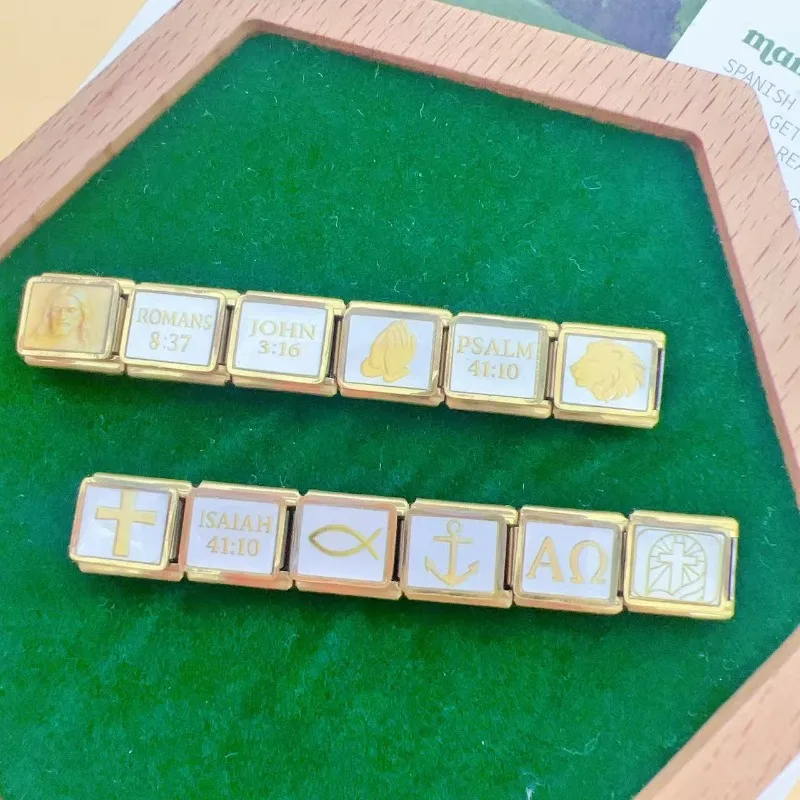 سوار سحر إيطالي من الفولاذ المقاوم للصدأ بتصميم السيد المسيح الجديد 2025 برابط 9 ملم هدايا مجوهرات للرجال والنساء يدوي الصنع - 3