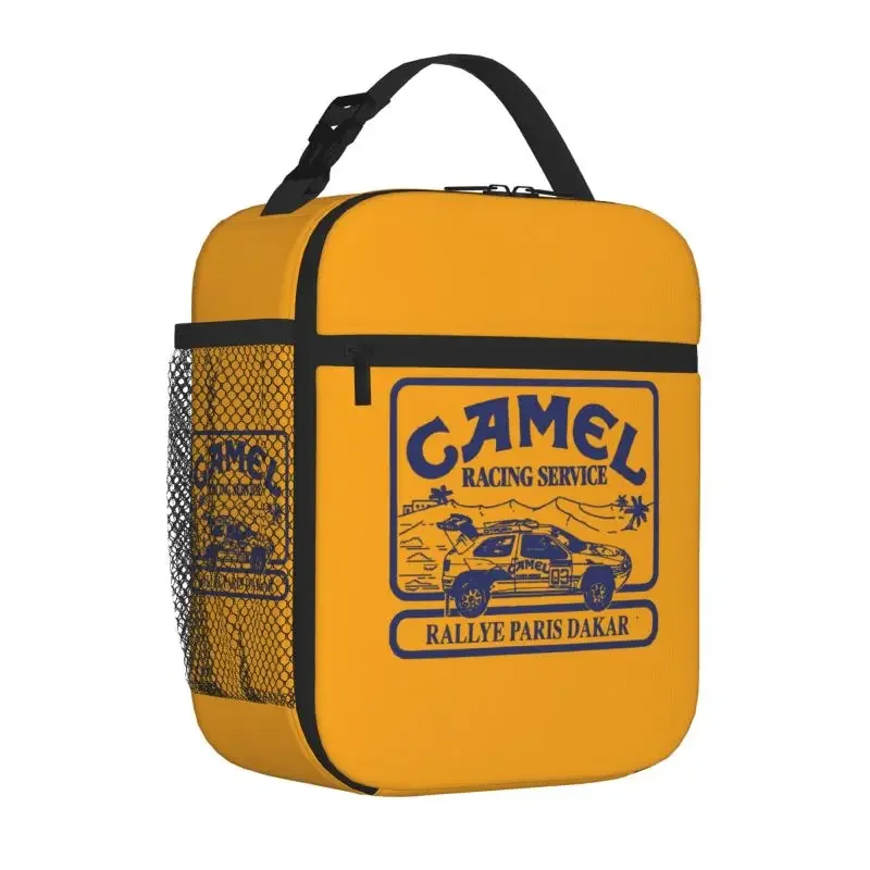 Camel Trophy Racing Insulated Lunch Bag Waterproof Portable Thermal Cooler Lunch Bag for Work School Picnic Food Bento Box