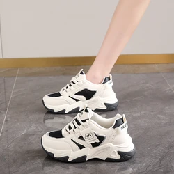 CRLAYDK scarpe da papà con piattaforma da Tennis da corsa traspiranti in rete da donna moda Casual Chunky Sneakers scarpe da ginnastica da passeggio per ragazze