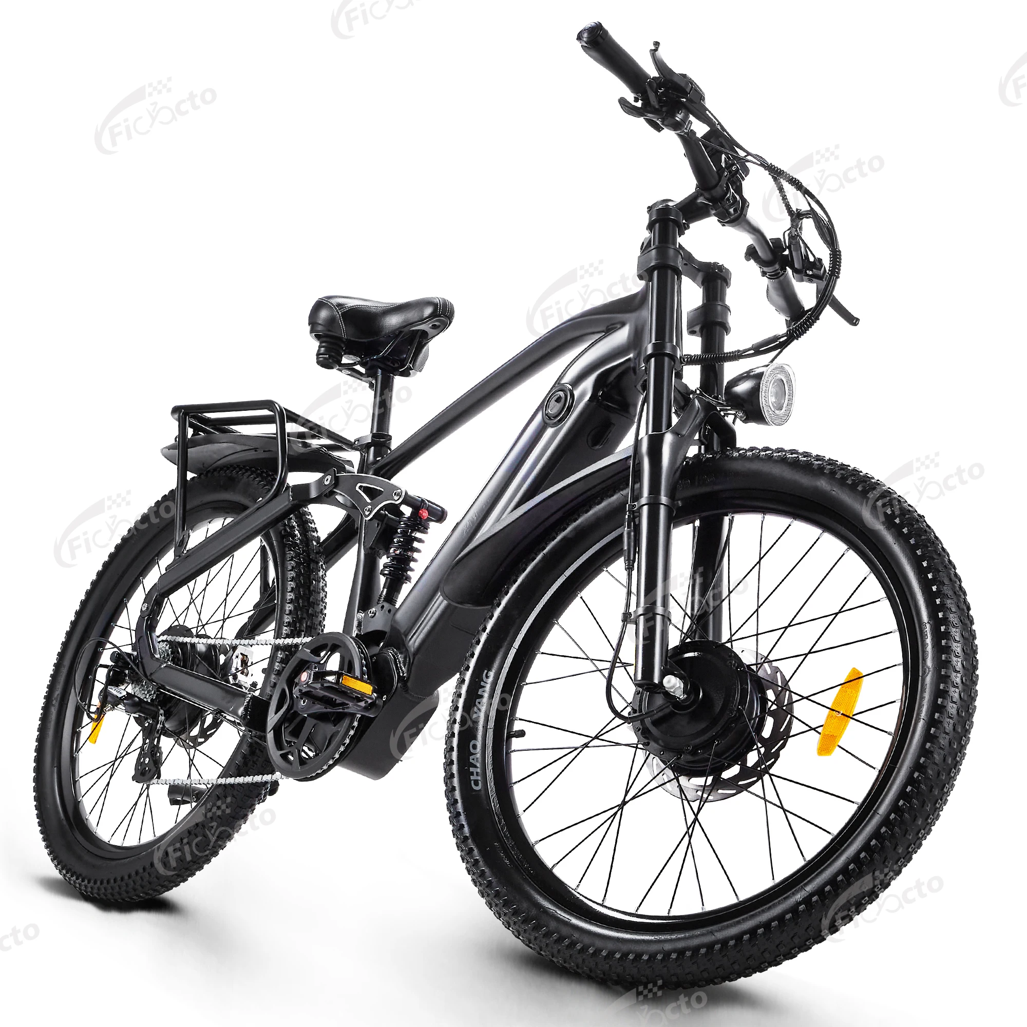 26-Zoll-Elektrofahrrad CMACEWHEEL AL26MAX E-Bike 48V17Ah Mountain E-Bike 3.0 Reifen Elektrofahrrad mit Doppelfederung E-BIKE 7-Gang E-BIKE