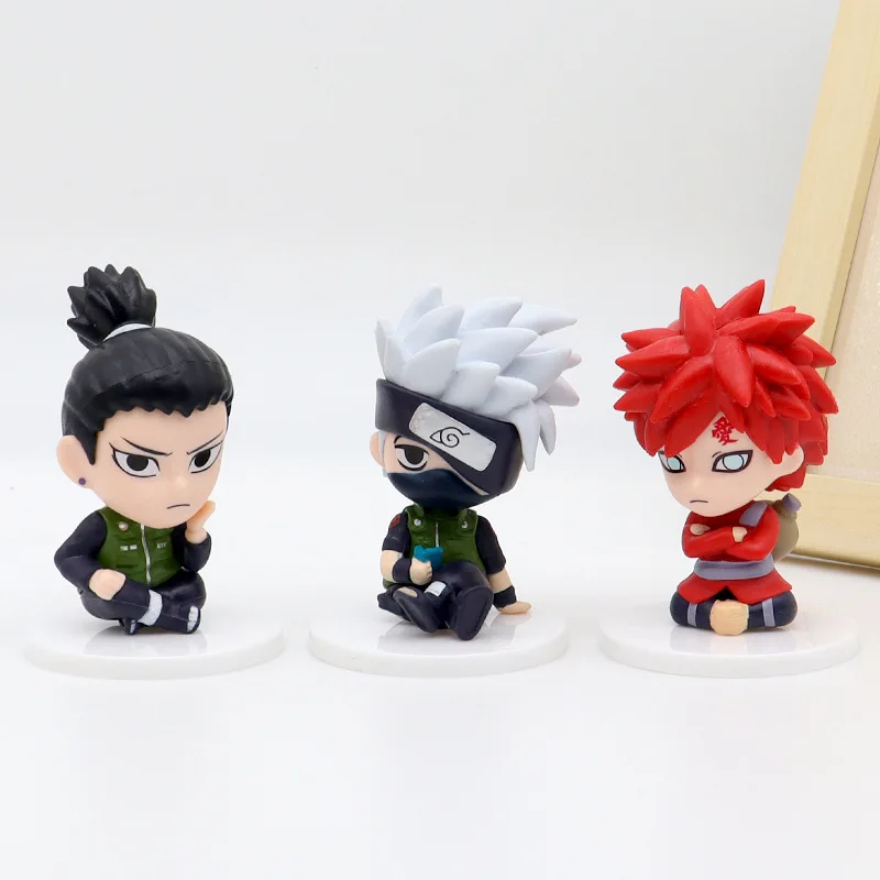 Naruto Action Figures with 1pc Random Color, Collectible Cartoon Naruto Figurine Model for Display, Car Decoration or as Gift