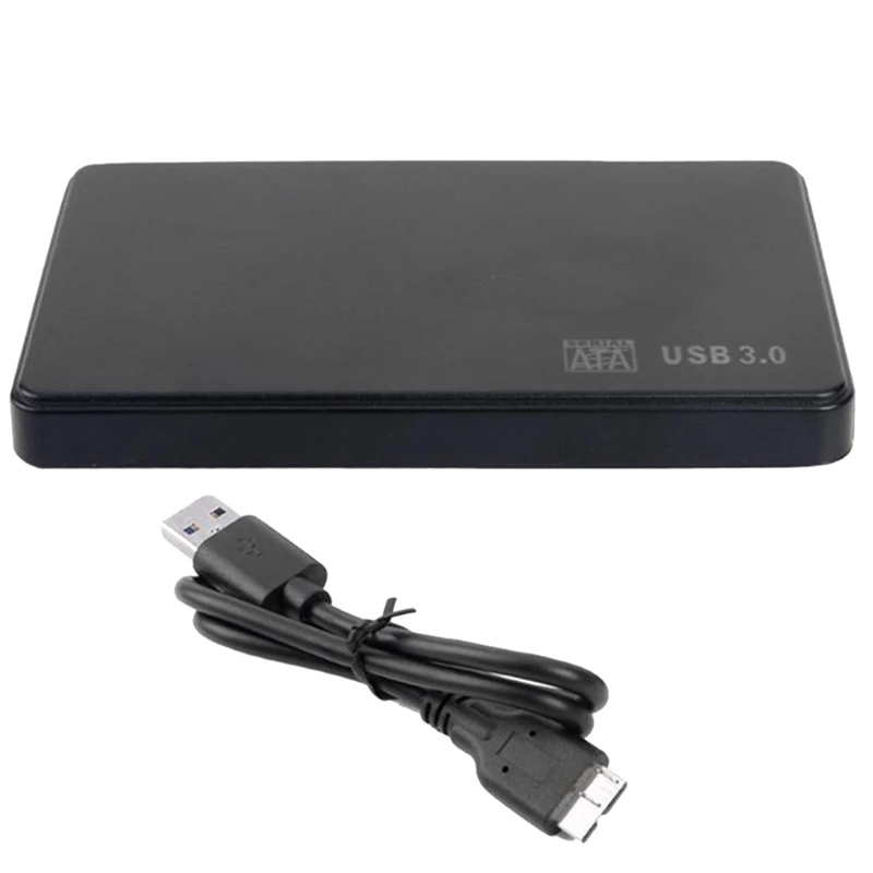SATA To USB 3.0 Solid State Enclosure Mobile Hard Disk Cassette Plastic With USB3.0/2.0 Cable For HDD SSD External Storage