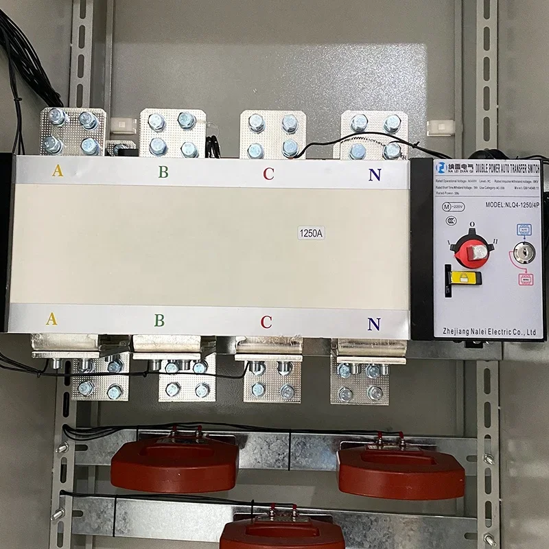 China Manufacturer 3phase Distribution Box Automatic Dual Power Transfer Switch ATS