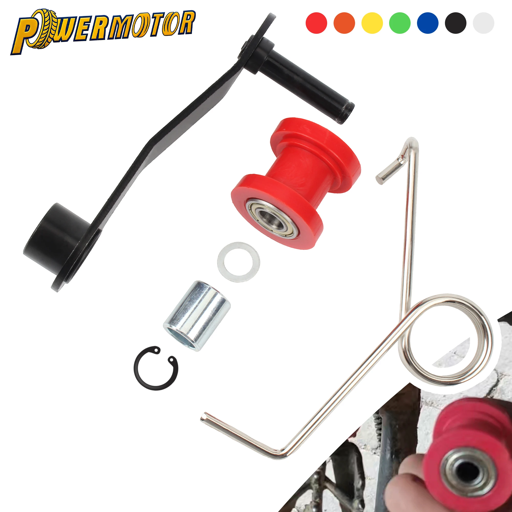 

Роликовая направляющая цепи для мотокросса, замена натяжителя, аксессуары для мотоциклов, запасные части, регулятор 110 125 150 200 250cc ATV UTV