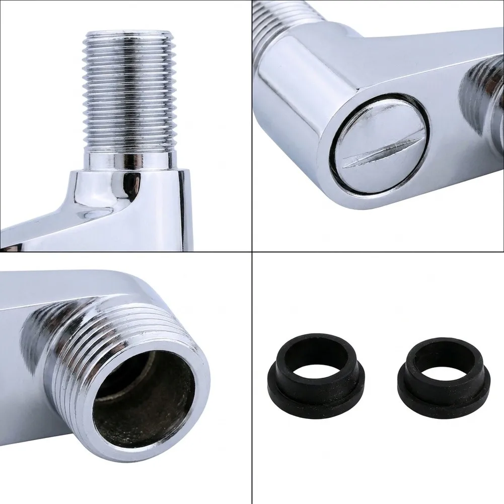 Swing arm adapter G1/2 to G3/4 brass for shower mixer faucet mixing valve connector clawfoot tub and two hole faucet use