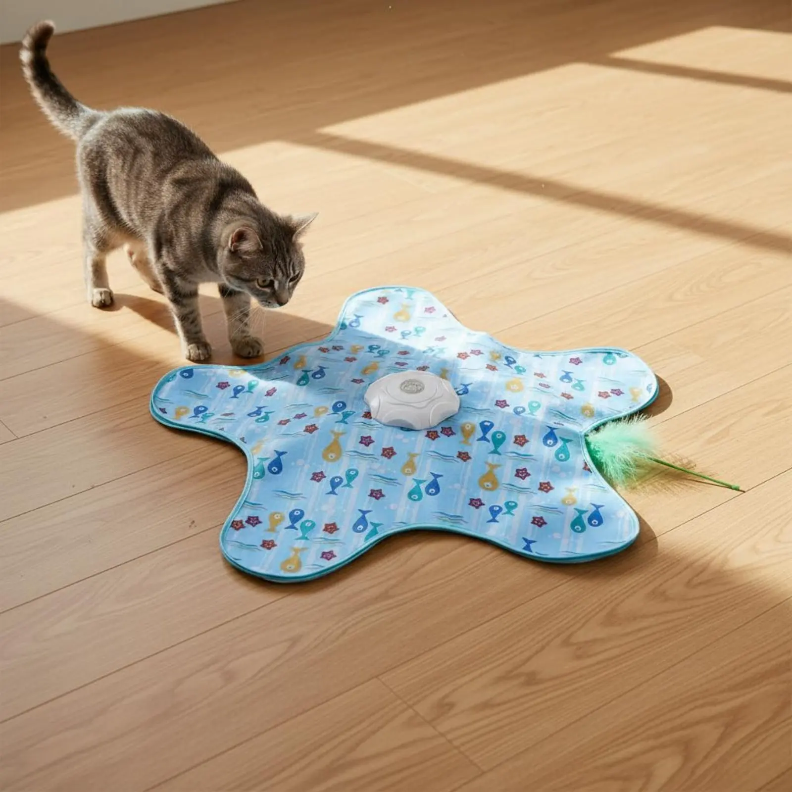 Juguete automático interactivo para gatos – 3 velocidades y modo descanso - imagen 2