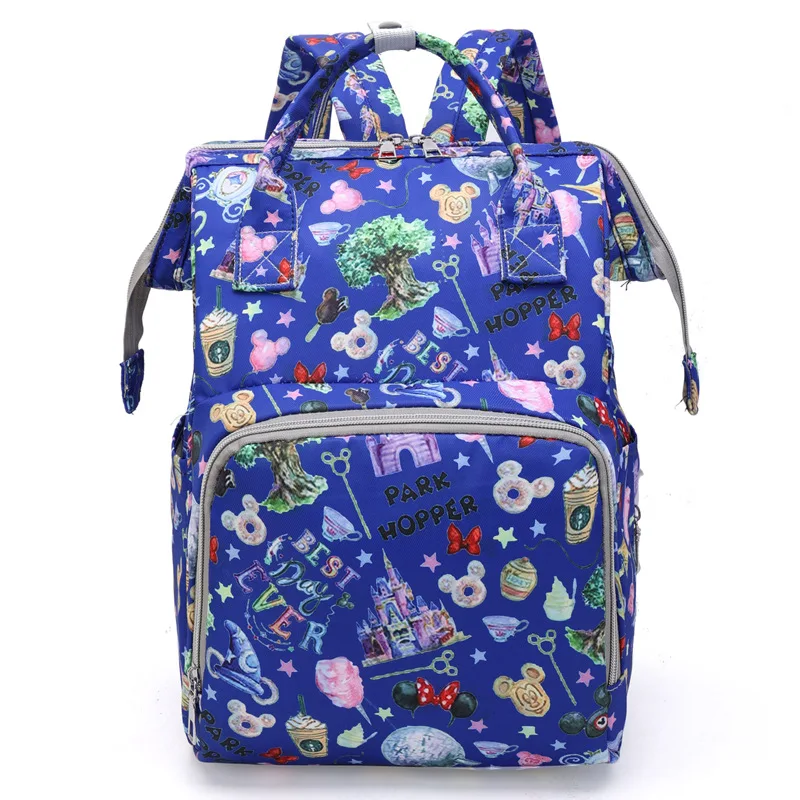 Disney Mummy Bag Large Capacity Maternity Backpack Fashion Stroller Bag Mummy Backpack Multifunctional Baby Diaper Bag