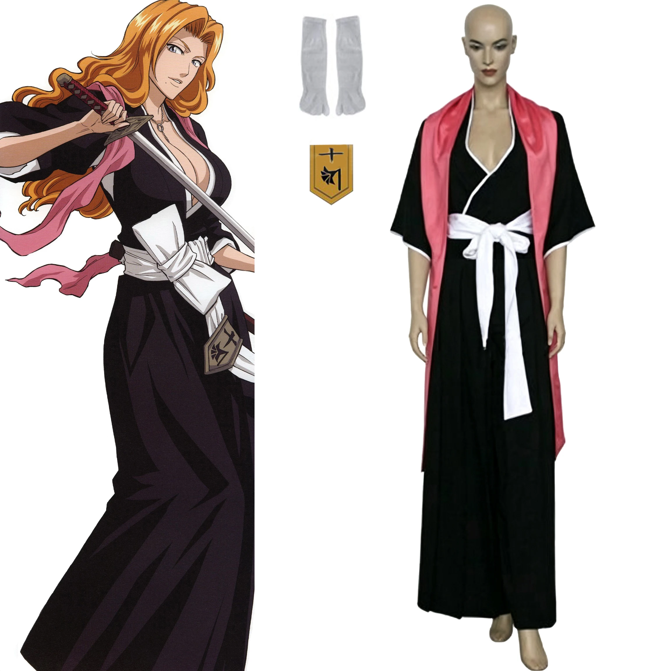 Anime Cosplay Kimono - IN STOCK Rangiku Matsumoto Cosplay Costume