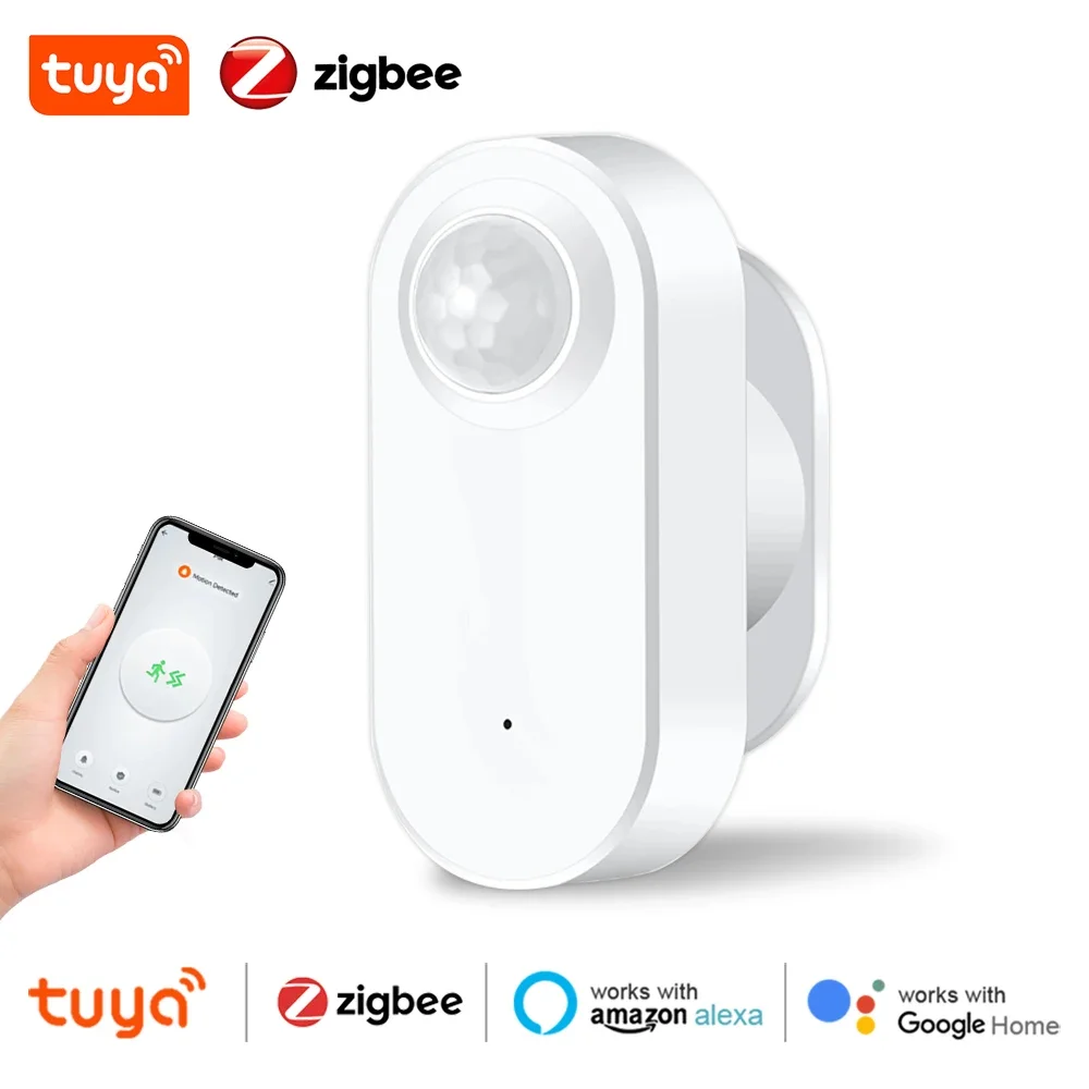 Tuya Smart Life Zigbee Human Motion Presence Sensor PIR Detection App Remote Control For Works With Alexa Google Assistant