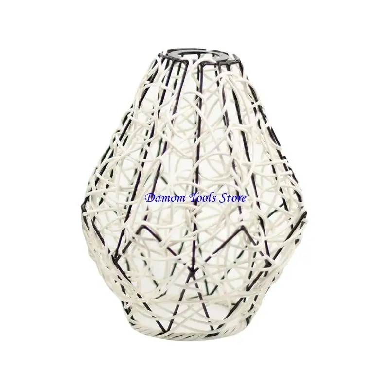 57BE Unique Art Lampshades Plastic Rattan Lampshades Indoor Pendant Light Shade for Enhancing Modern Aesthetic in Any Room
