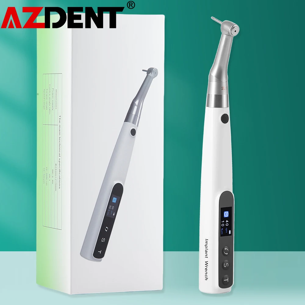 2025 Azdent Dental Electric Implant Wrench Torque Motor Wireless 16 Types of Screwdrivers Kit Lab Instruments Dentistry Tools