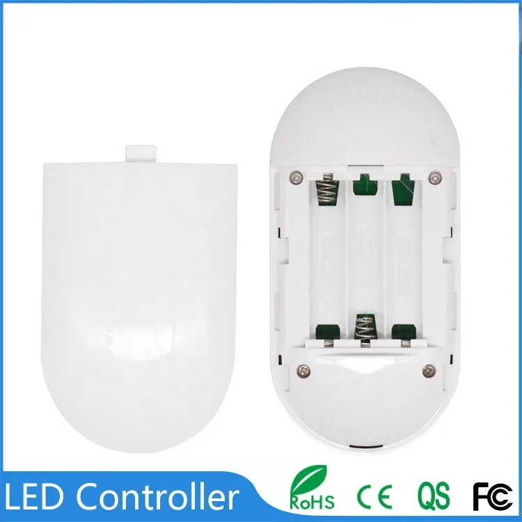 DurableLight Strip Controller 8 Keys LED Lamps Colorful Wireless Radio Frequency Touch Remote Control Small White Box Controller