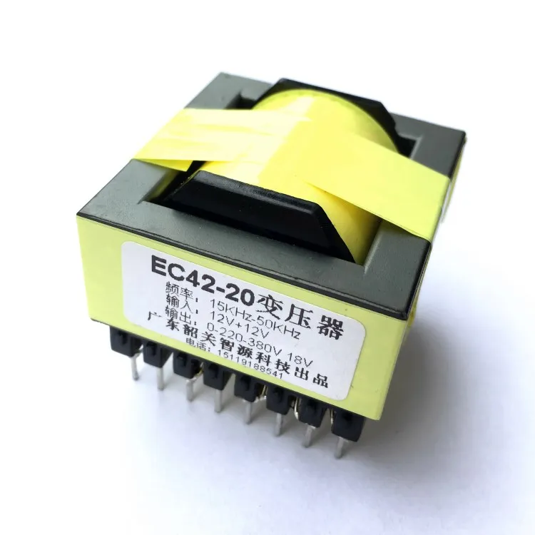 High Frequency Transformer EC42-20 Thickened 800W Custom-made Pure Copper Winding Boost Fire Cow Inverter Transformer