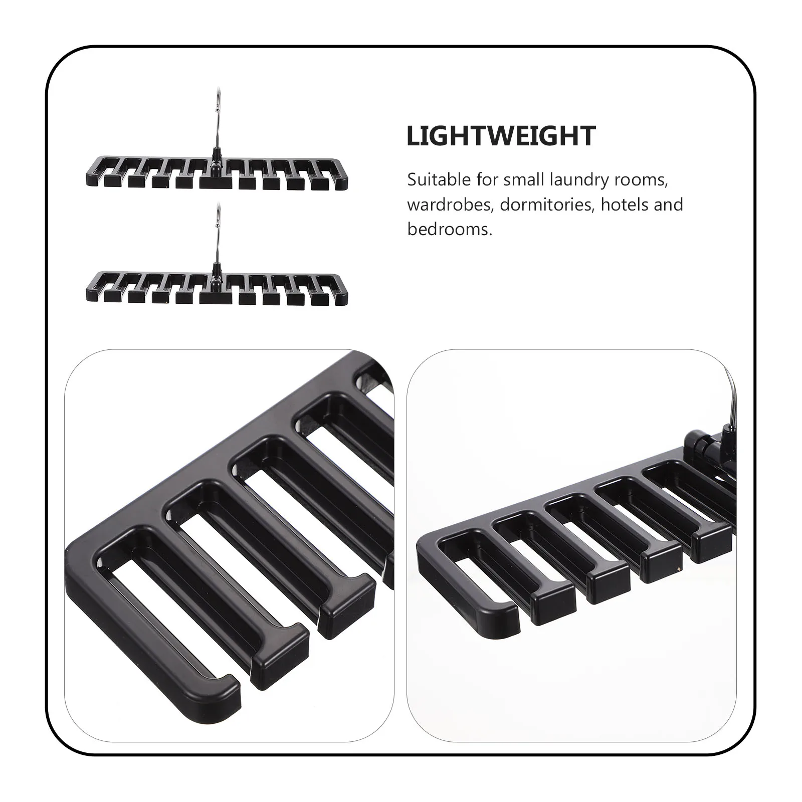 

2 Pcs Belt Hanger Household Items Closet Organizer Organization Stand Storage Pants for Accessories Tie Clothing Work