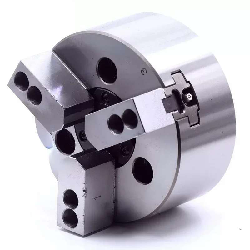 

4 Inch CNC Lathe Accessory Cutting Tools Holder Power Machining High Speed Hollow Hydraulic Chuck